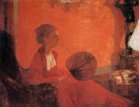 Degas, Edgar - Madame Camus with a Fan